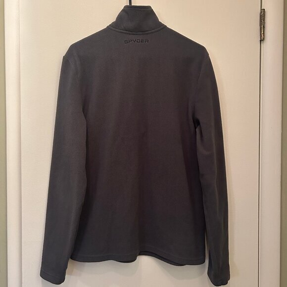 Spyder Men's Transport 1/4 Zip Pullover Sweatshirt--gray fleece sz M - Picture 12 of 16